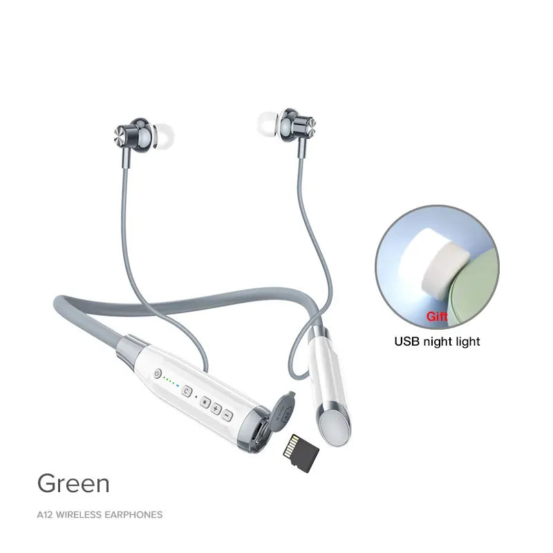 EARDECO 100 Hours Endurance Bluetooth Headphone Neckband Wireless Headphones Bass Auriculares Bluetooth Earphone with Mic Stereo