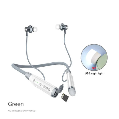 EARDECO 100 Hours Endurance Bluetooth Headphone Neckband Wireless Headphones Bass Auriculares Bluetooth Earphone with Mic Stereo