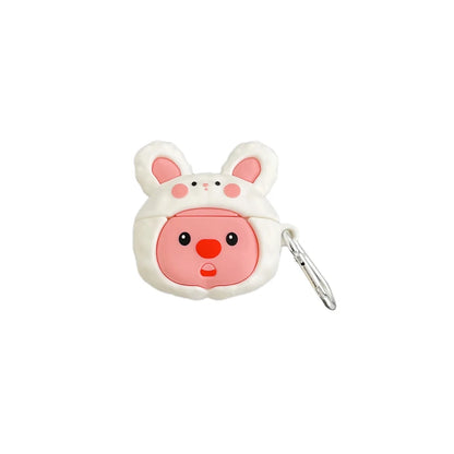 MINISO Rabbit Beaver Loopy AirPods Pro/Pro 2 Protective Case For Apple Aripods 1/2/3 Generation Bluetooth Headphone Soft Case