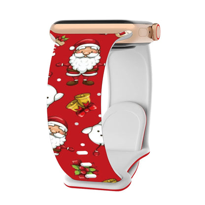 Christmas Strap for Apple Watch Ultra 3 Band 49mm 46mm 41mm 42mm 44mm 45mm Silicone Loop Bracelet for iWatch 11 10 9 8 7 6 5 SE