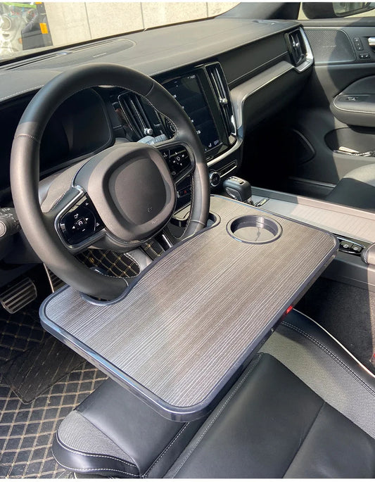 Car Steering Wheel Table Board Car Laptop Holder Tablet Small Table Board Multi-functional Chair Back Dining Table Auto Parts