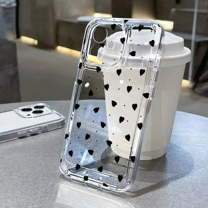 Cute Bow Cherry Phone Case For iPhone 16 Pro Case iPhone 13 11 15 12 14 Pro Max XR XS X 7 8 Plus SE 2020 Shockproof Clear Cover