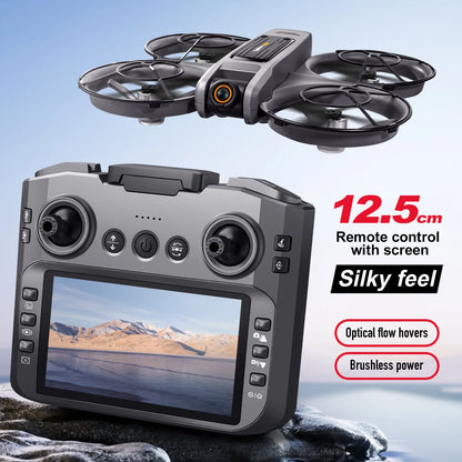 New S156 Quadcopter Aircraft Drone 8K Professional Camera Drone 5G WIFI FPV 4.5 Inch Large Screen Remote Control RC Dron VS V66