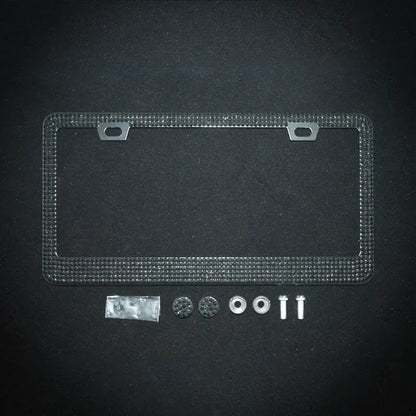 NEW Bling Crystal Car License Plate Frame Women Rhinestone License Plate Frame Cover Holder Car Accessories with Screw 31*16cm