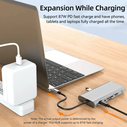 11-in-1 USB C Docking Stations USB C HUB USB Hubs Type C to 4K HDMI USB 3.0 5Gbps USB Splitter Adapter For PC Laptop Macbook