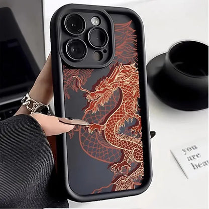East Dragon Phone Case For Samsung Galaxy S25 S24 S23 S22 Ultra  FE A55 A54 A34 A15 A14 A35 A52 A53 5G Shockproof Silicone Cover