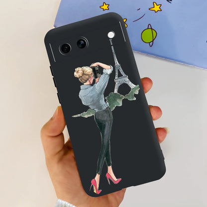 For Google Pixel 8A Case Stylish Painted Cover Soft TPU Shockproof Phone Case For Google Pixel 8 Pro Pixel8A Fundas Coque Bumper