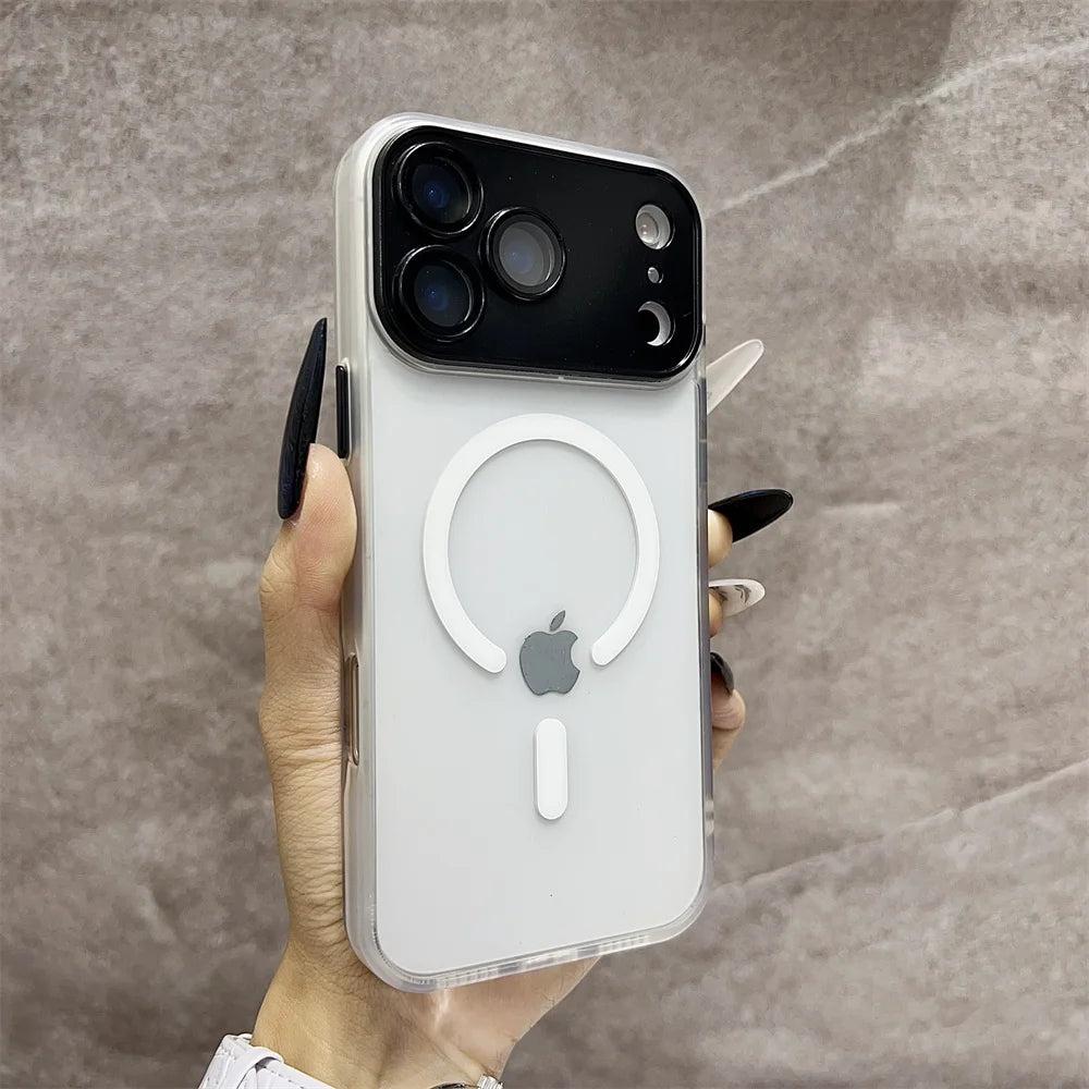 Matte Magnetic Translucent  Wireless Charge Phone Case For iPhone 17 Air 16 15 14 13 12 11 17 Pro Max Magsafe Must-Haves  Cover
