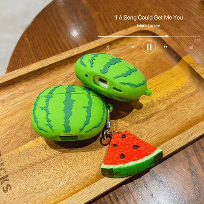 For Airpods 4 Simulation Fruit 3D Watermelon Cute Earpods Case for Airpods 1 2 3 Pro 2 Wireless Earphone Cover Charging Box