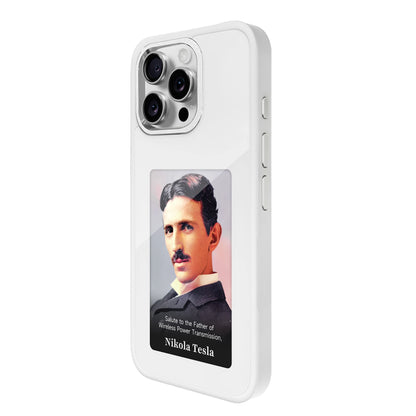 Smart phone cover case design nfc e ink phone case high resolution