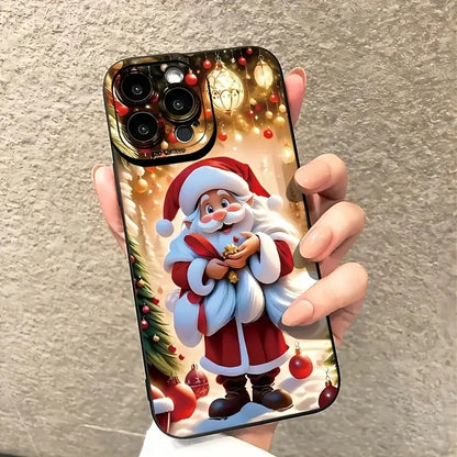 New Christmas-themed Santa Claus pattern creative best-selling phone case - suitable for iPhone 11/12/13/14/15/16/17 Pro Max/Plu