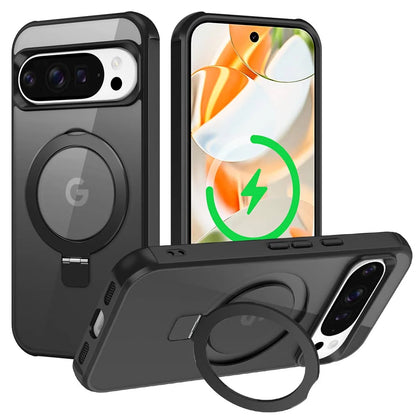 Magnetic For Google Pixel 10 Pro XL Pixel 10 9 Pro Case [Compatible With Magnetic] With Stand, Drop Protection] Shockproof Cover