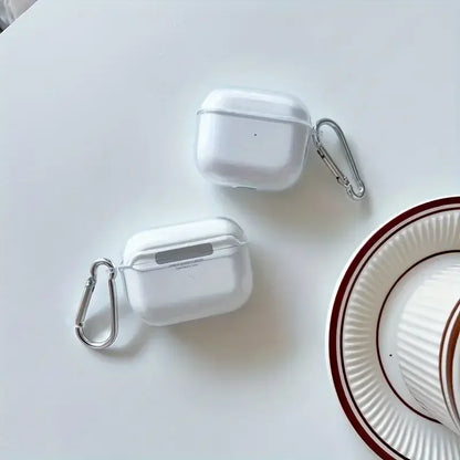 Soft Clear TPU Earphone Case For Airpods Pro Clear With Hook Airpods 4 Shockproof Transparent Cover For Airpods 1 2 3  Shell Cas