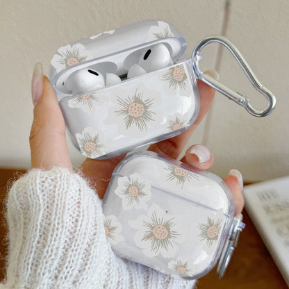 Cute Cherry Bow Pattern Earphone Case For AirPods 1/2/3/4 Transparent Protective Case For Airpods Pro3/Pro2/Pro Headphone Cover