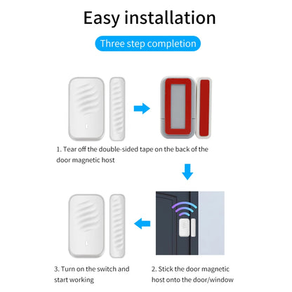TTlock DS3-Wifi DS2-Bletooth Wireless Control Door&Window Sensor Home Safety Protection Alarm Open Window Detector Door Reminder