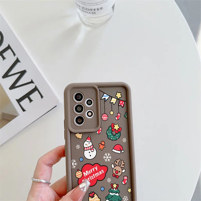 Case For Google Pixel 9 8 7 8A 7A Pro XL 9Pro 7Pro 8Pro 9ProXL Silicone Ins Cartoon Christmas New Year Gift New Design Hot Cover