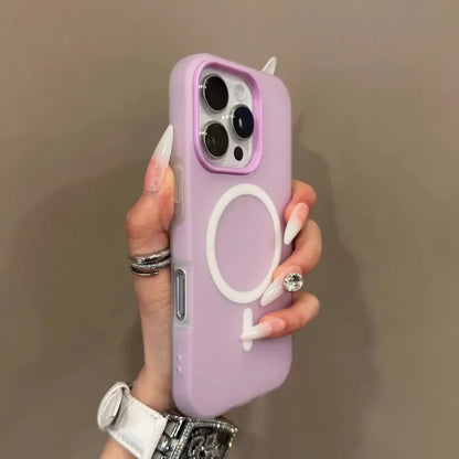 Luxury Candy Color 2 IN 1 Magsafe Case for iPhone 16 15 14 13 12 17 Pro Max Plus Magnetic Wireless Charge Clear Matte Soft Cover