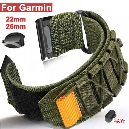 New Quick Fit Nylon Strap for Garmin Watch Fenix7 7X 6X Pro/Epix Pro Gen 2 51mm 47mm/Fenix6 5Plus 5XPlus 22mm 26mm Watchband