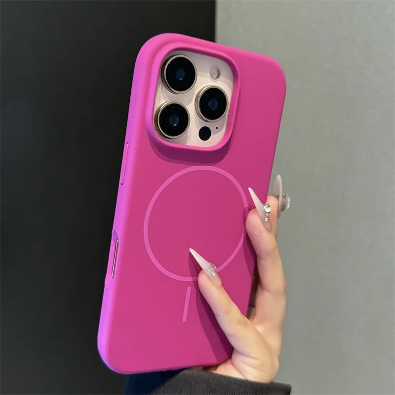 Original Liquid Silicon Magsafe Case For iPhone 17 Air 16 15 Plus 14 13 12 11 Pro Max Magnetic Wireless Charge Soft Rubber Cover