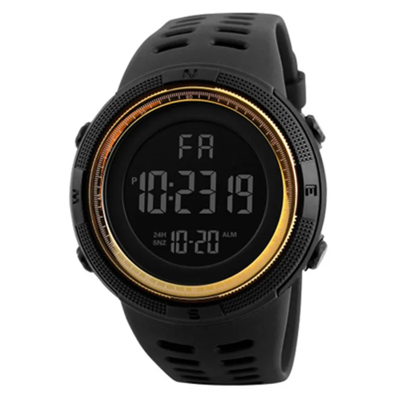 Men’s Military Sports Electronic Watch with Multifunctional Luminous LED Digital Display – Waterproof Wristwatch for Boys, Students, Teens, and Outdoor Activities