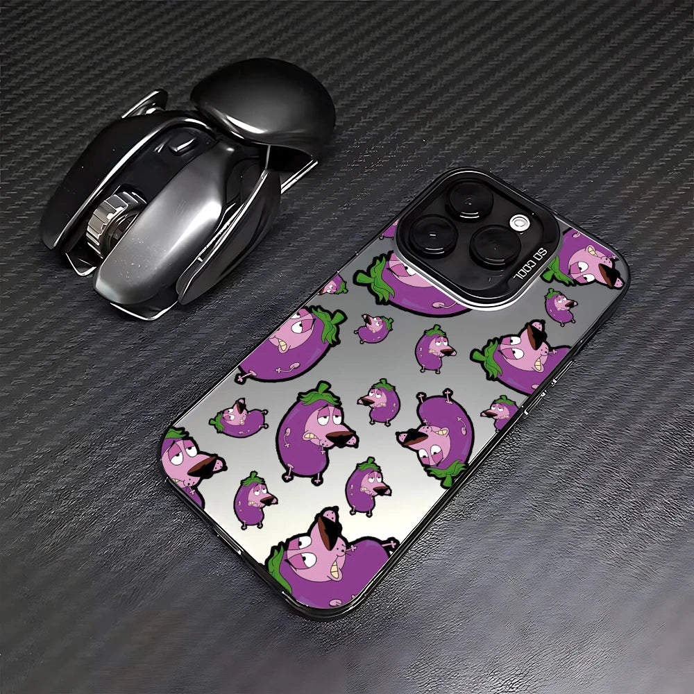 CARTOON COURAGEOUS c-cowardlys Dog Case for Samsung Galaxy S25 S24 S23 S22 S21 S20 Note20 Ultra Plus M31 4G 5G Matte Shockproof