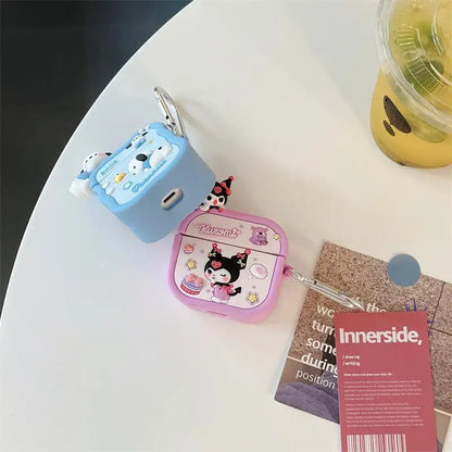 Cute Cartoon Earphone Cases For AirPods 4 2 3 Silicone Charging Headphone Cases For Airpods Pro 2 Protective Cover