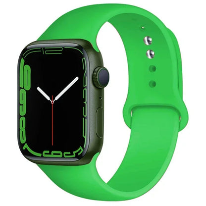 Silicone Band For Apple Watch strap 46mm 44mm 45mm 40mm 41mm 42-38mm 49mm sport bracelet iwatch series 11 10 9 8 7 6 5 SE Ultra3