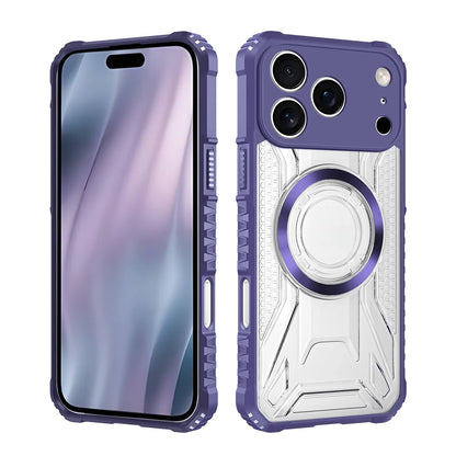 Shockproof Armor Magnetic Case for IPhone 17 Air 16E 15 14 Plus 13 12 11 17 Pro Max for Magsafe Wireless Charging PC Hard Case