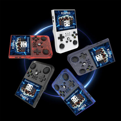 R36PRO Retro Handheld Game Console Linux System 3.5 Inch IPS Screen Portable Pocket Video Player Dual Joystick 64GB 128GB Games
