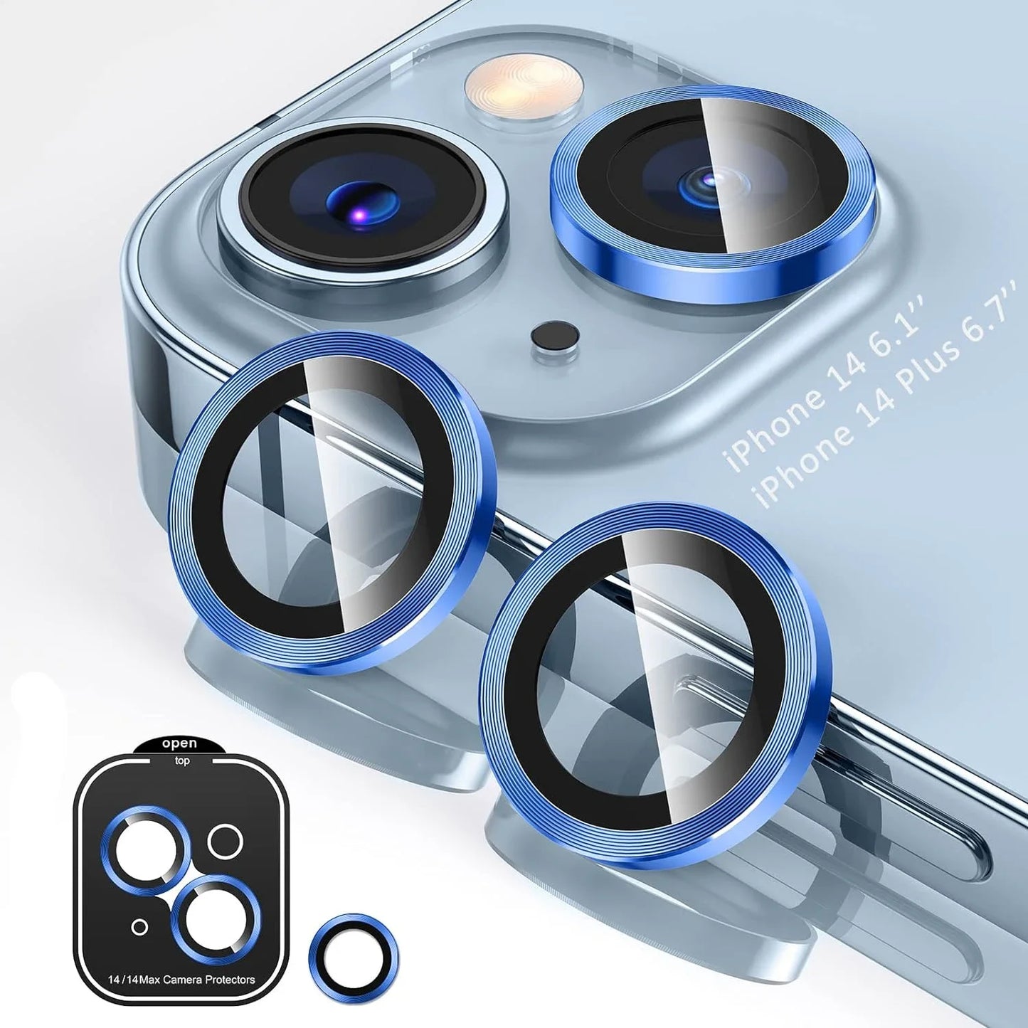 2-3Pcs Metal Tempered Glass Camera Lens Protector Cover For IPhone 15 16Pro Max 15 16 Plus Protection Phone Accessories