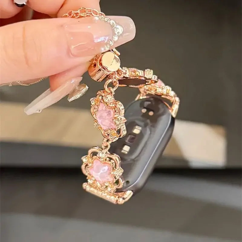 Wire frame flowing star strap suitable for Xiaomi Band 8Pro/9Pro，For Mi band 3/4/5/6/7，8/8NFC/9/9NFC/10/10NFC，For Redmi Watch5/4