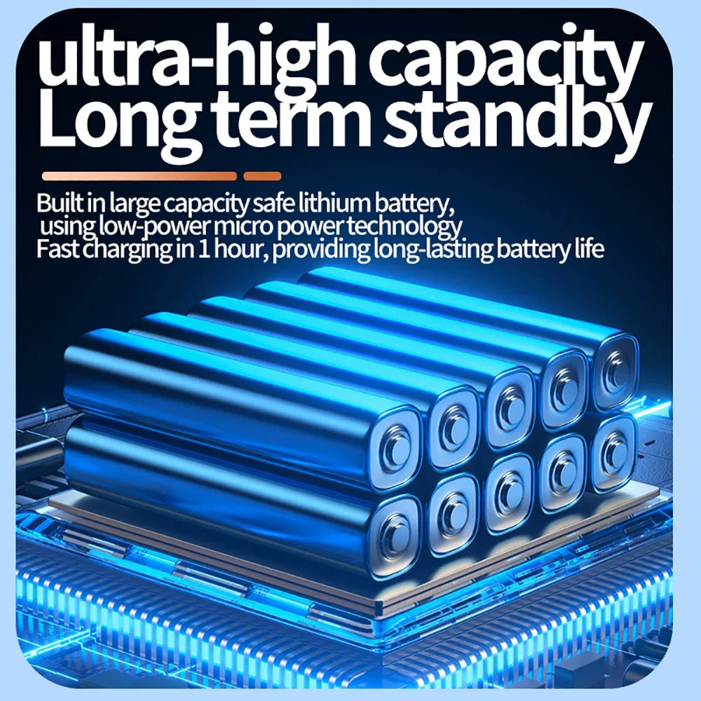 Bluetooth 6.0 Earphones Air Conduction TWS Wireless Sports Headphones Neckband Headsets HiFi Stereo ENC Noise Reduction Earbuds