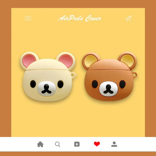 Rilakkuma For Airpods 1 2 3 4 Pro Pro 2 Silicone Earphone Case Accessories Cover