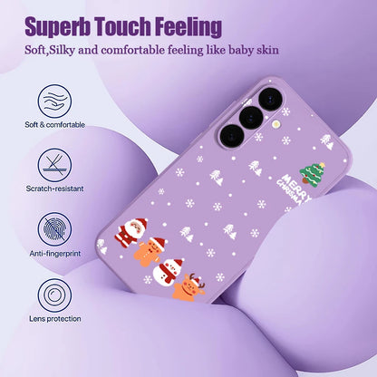 Christmas Tree Magnetic Case For Samsung Galaxy S25 S23 S24 Ultra S22 Plus S24 FE For Magsafe Wireless Charge Lanyard Soft Cover