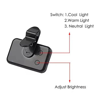 Pocket LED Selfie Light Flash Fill 3 Modes Adjustable Video Photo Ringlight Photography Lamp For IPhone IPad Mobile Phone Laptop