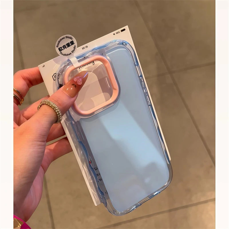 Luxury Jelly Candy Shockproof Case for iPhone 16 15 14 Plus 13 12 11 Pro Max Soft Hit Color Bumper Armor Aesthetic Phone Cover