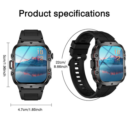 Smart watch, Bluetooth call, message reminder, two straps optional, suitable for iPhone/Android phone