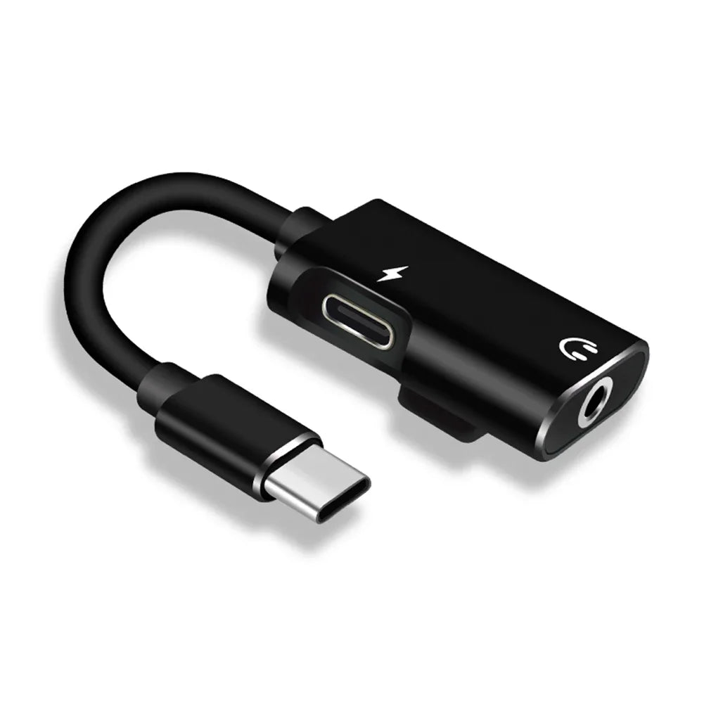 Type C To 3.5mm Jack Adapter For Xiaomi Huawei Type C Audio Splitter Headphone Cable Earphone Aux 3.5 Adapter Charger Usb-C