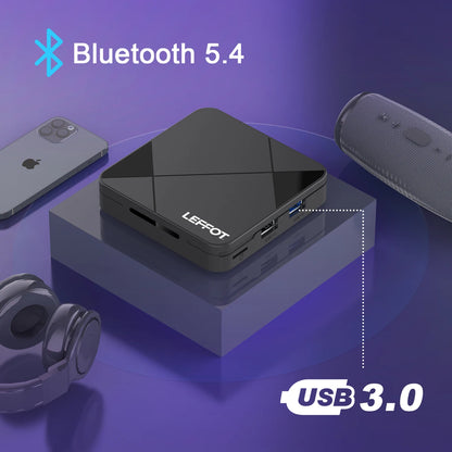 LEFFOT RK3518 Android 14.0 Smart TV Box RK3518 4K With Wifi 6 Smart 3D Google Assistant Netflix YouTube BT5.4 Smart TV Box