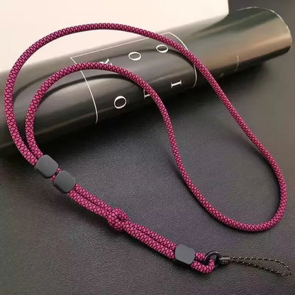 Long Neck Hanging Chain Hand-woven Mobile Phone Lanyard Strong and Length Adjustable Dual-use Lanyard Phone Anti-lost Pendant