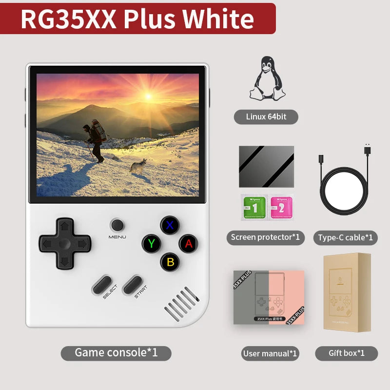 ANBERNIC RG40XXV & RG35XX Plus Retro Handheld Game Console 640*480 IPS Screen Linux 64-bit 5000Games Support WIFI,Bluetooth,HDMI