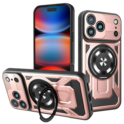Magsafe Wireless Charging Stand Holder Cover For iphone 17 Pro Max iphone17 Air 5G Magnetic Ring Armor Phone Case