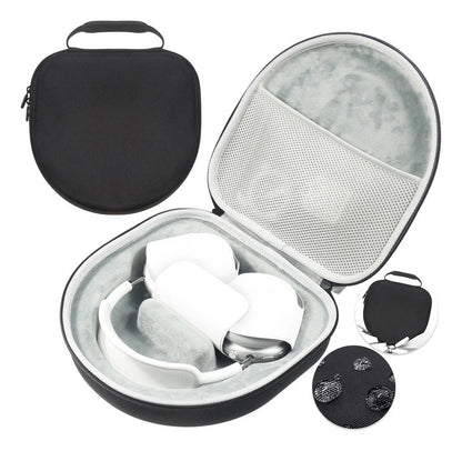 Large Earphone Hard Case with Mesh Pocket EVA Protective Case Waterproof Headphone Carrying Case for AirPods Max Headphones