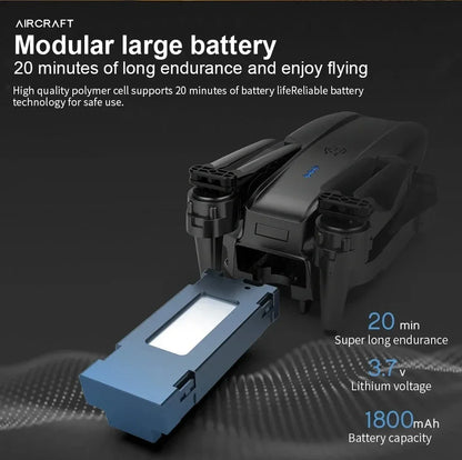 E99Pro HD Drone. 4K dual WiFi FPV, obstacle avoidance. Professional quadcopter for aerial photography.