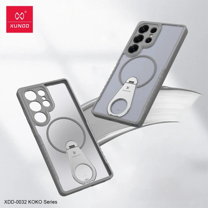 Xundd For Samsung Galaxy S25 24 23 Ultra Case with Adjustable Kickstand Magnetic Case,Anti-Slip Anti-fingerprint Matte Cover