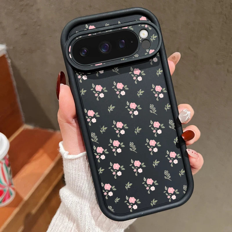 Romantic Flowers TPU Case For Google Pixel 9A 8A 10 8 Pro 10 9 Pro XL 7A Candy Color Silicone Phone Cover For Pixel 7 8 9 Pro