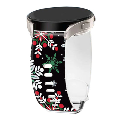 20 22mm Christmas Strap for Samsung Galaxy Watch FE 7 6 5 4 40mm 44mm/5 Pro/Watch 6 4 Classic Holiday Silicone Band for Active 2