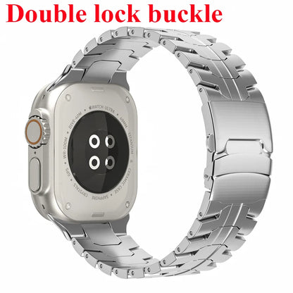 Stainless Steel Strap For Apple Watch Series 10 9 8 7 46mm 45mm SE 6 42mm 44mm Metal Bracelet Band For iWatch Ultra Ultra2 49mm