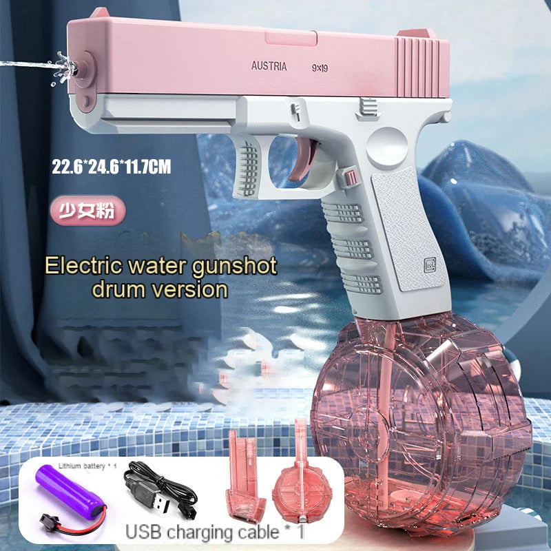 2024 Summer New Electric Water Gun for Adults & Kids Shark Automatic Squirt Guns Toys High Pressure Water Guns Outdoor Toys Gift