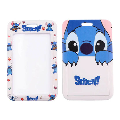 Stitch Cute Cartoon Animation Lanyards For Keys Chain ID Credit Card Cover Pass Mobile Phone Charm Neck Strap Badge Holder Gifts